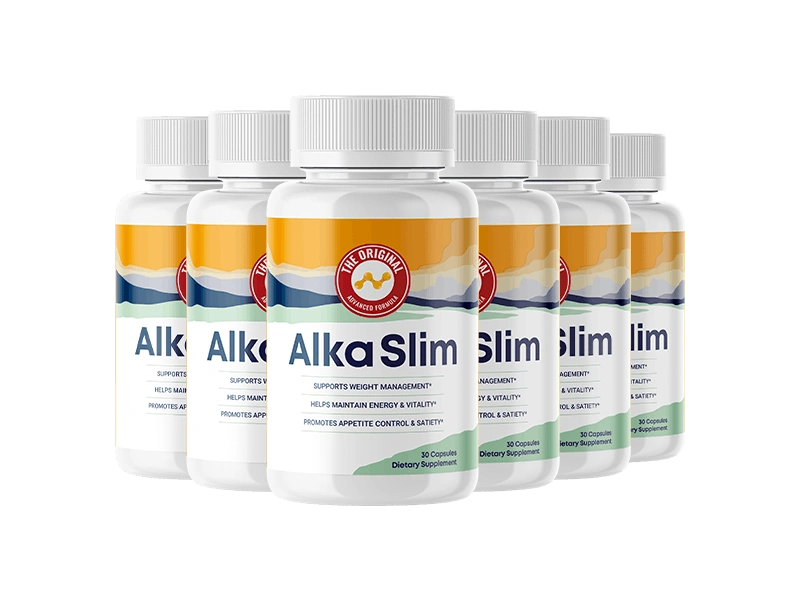 AlkaSlim 6 Bottle Package - Best Value Weight Loss Formula